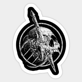 Darks art skull Sticker